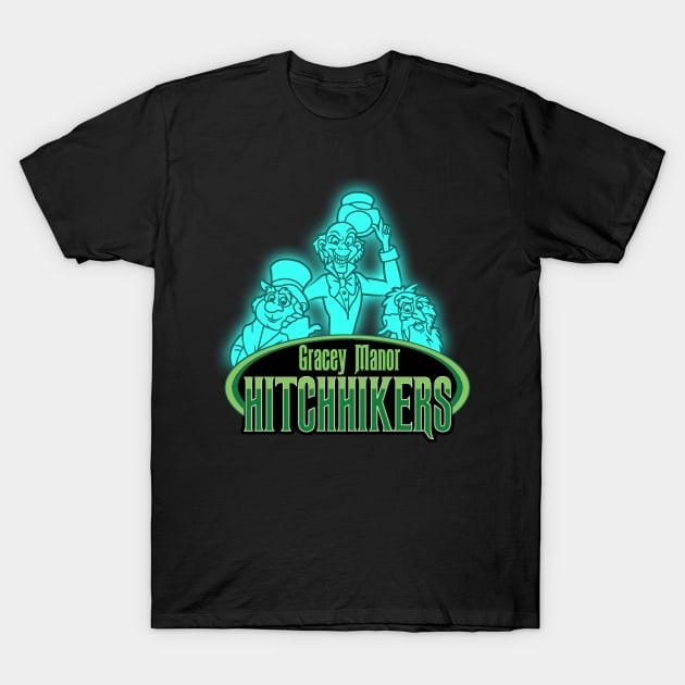Hitchhiking Ghosts Hitchers T-Shirt by kevfla